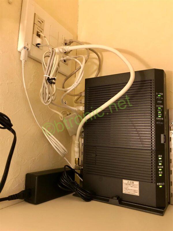 ホームゲートウェイ PR-600MIと情報コンセント