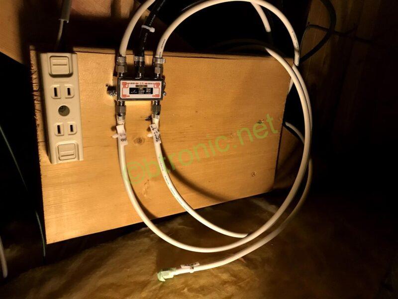 J:COMキャンセル後の分配器周辺