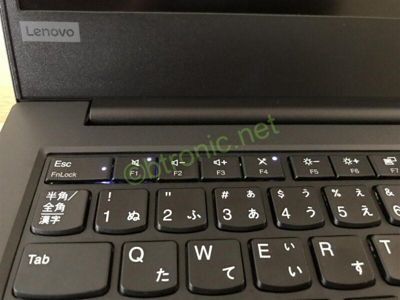 ThinkPad E490のキーボードの白色LED