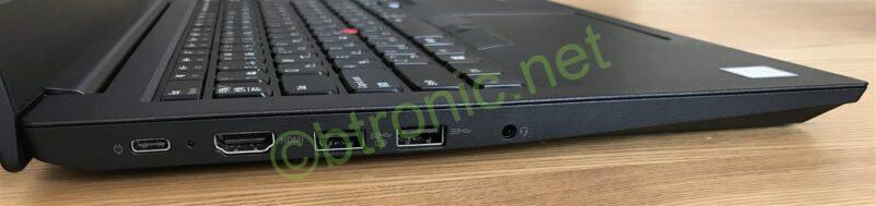 ThinkPad E490の左側面の写真