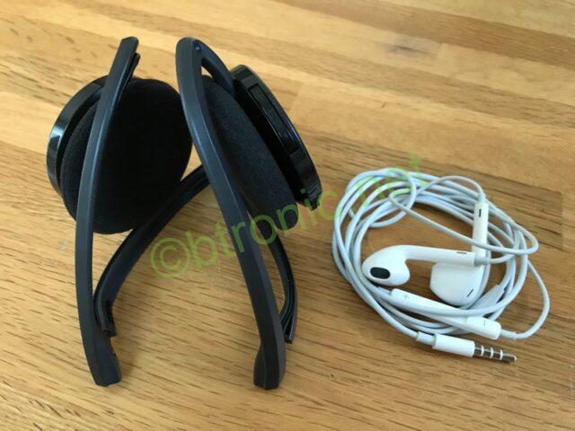 Bluetoothヘッドホンと有線イヤホンEarPods