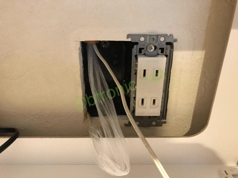 ビニール紐の呼び線が通ったところ