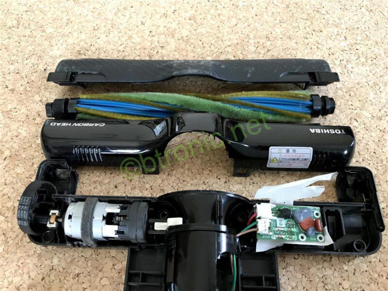 自走式掃除機ヘッドを分解したところ