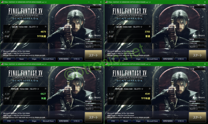 FFXVベンチマーク結果