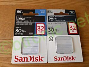 SANDISKのSDカード