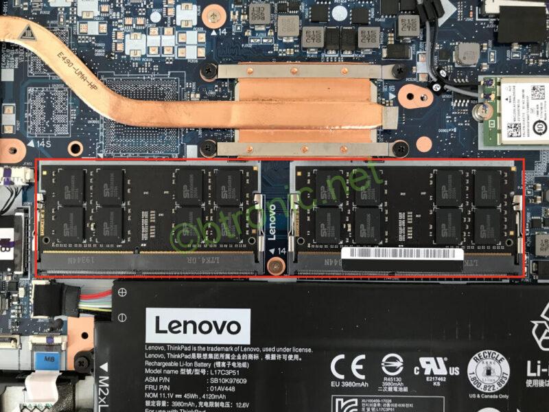 ThinkPad E490の内部