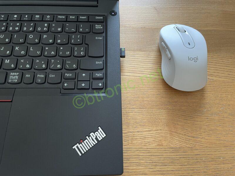 Logicool M650 Signature ワイヤレスマウスとLogi Bolt USBレシーバー